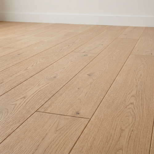 American White Oak Engineered Hardwood — 7.5" Wide, Wire-Brushed