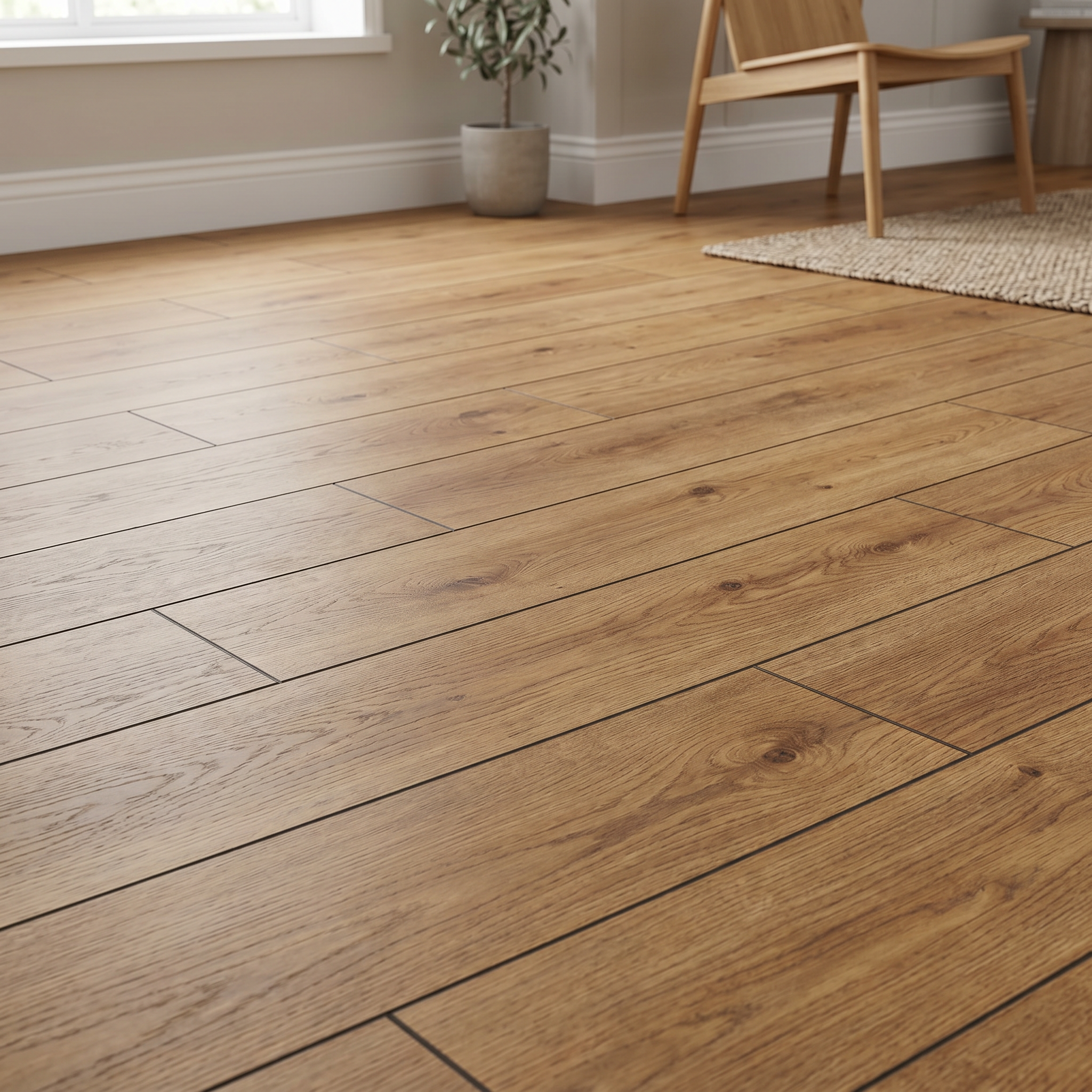 Heritage Oak Waterproof Laminate — 12mm AC5 Commercial Grade