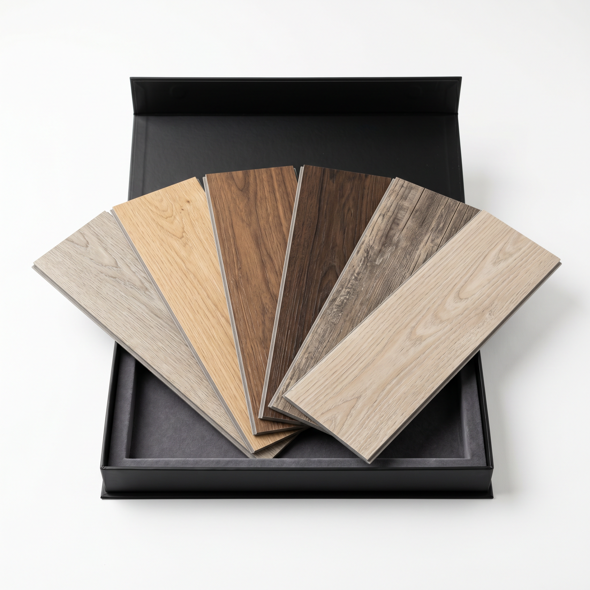Sample Box — Top 6 Waterproof LVP Plank Styles